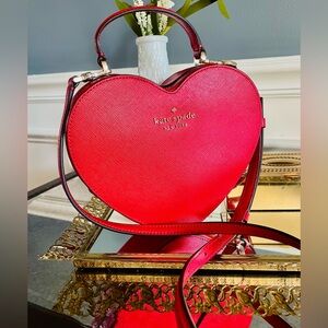 Kate Spade Red Heart-Shaped Bag